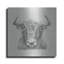 Art mural en métal luxueux «Black and White Bull» par Ethan Harper, 12 po x 12 po-101656474