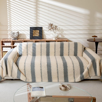 Chenille Box Cushion Sofa Slipcover
