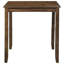 Mobilier de salle à manger à hauteur de comptoir 5 pièces - Bois transitionnel rembourré brun et similicuir-583143307