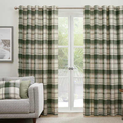 Eyelet Semi Sheer Curtains