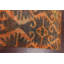 Tapis unique en jute noué à la main nouvel âge 5 pi x 7 pi 9 po en orange / rouille