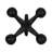 Modern Abstract Aluminum Decorative Object - Unique Geometric Metal Accent Sculpture for Contemporary Decor-16966820-100826322