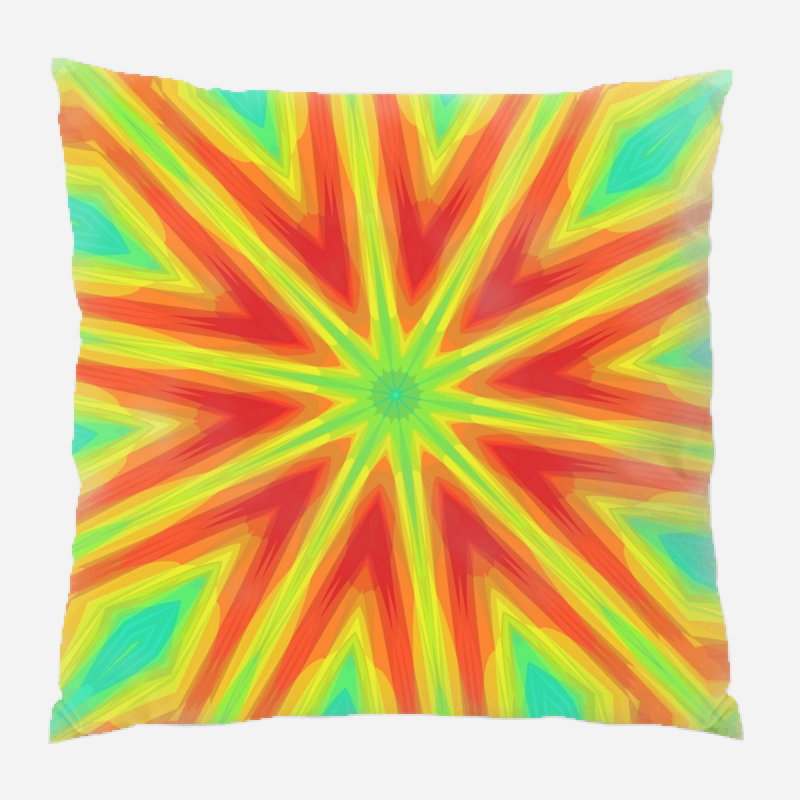 Geometric Microsuede Reversible Throw Pillow