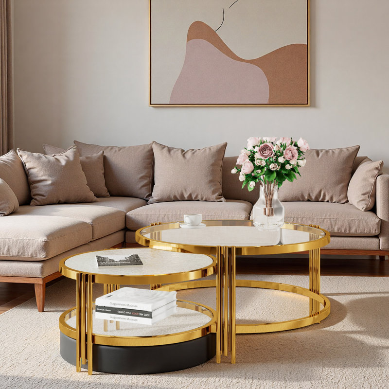 Table basse gigogne 2 pièces Modern