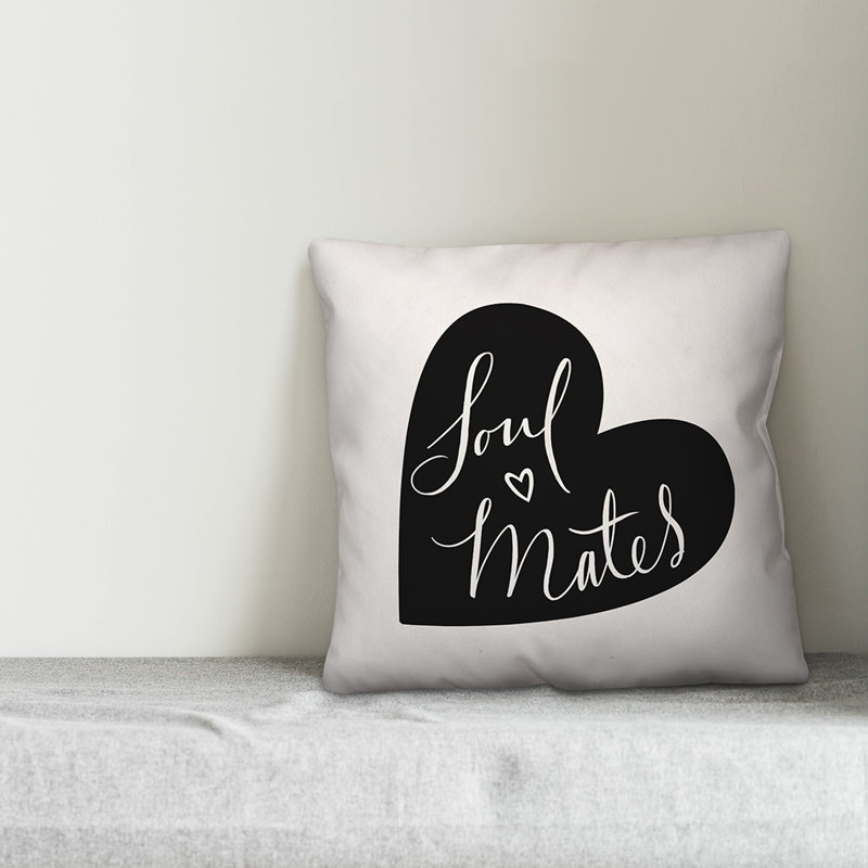  Coussin Soul Mates, H 20 po x l 20 po