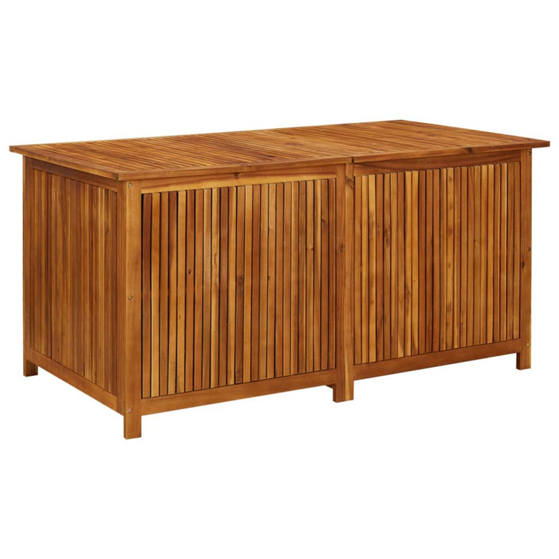 vidaXL Outdoor Storage Box, Deck Box, Solid Acacia Wood