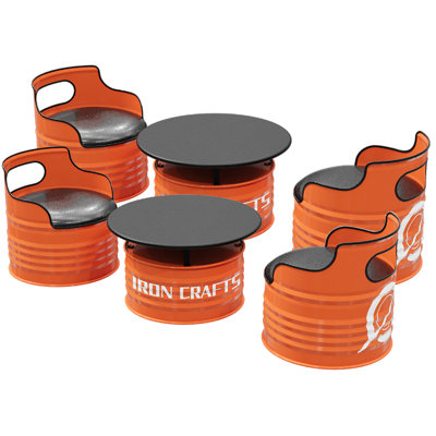6 - Piece Faux Leather Reception Set