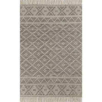 Boulder Geometric Area Rug in Beige/Gray