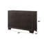 Commode 9 tiroirs Madison, finition espresso