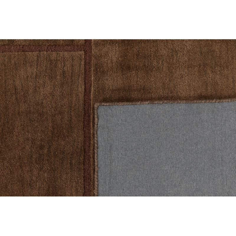 Rio Hand Tufted Wool Indoor Rug, 2'x3', Brown