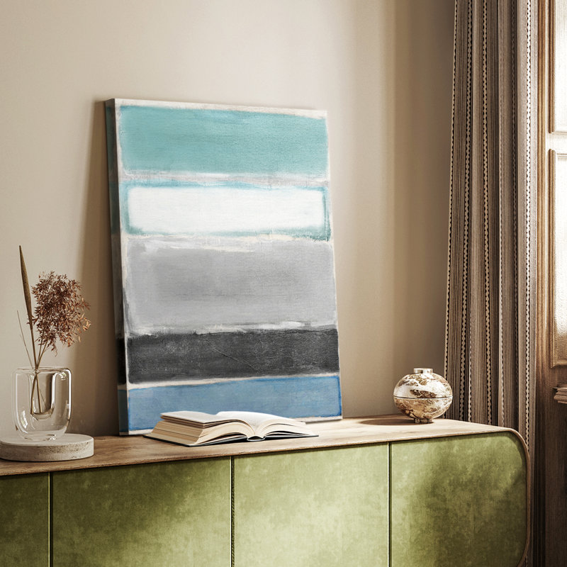 Blocs de couleur de conception simple - galerie Cavas sur mesure, H 48 po x l 32 po