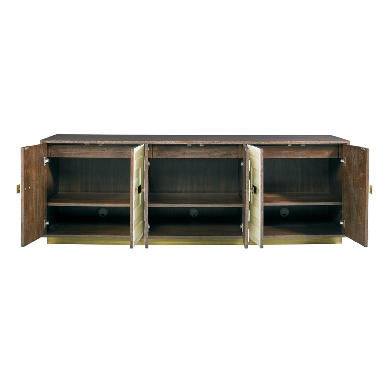 Jasper 84" Wide Walnut Wood Sideboard