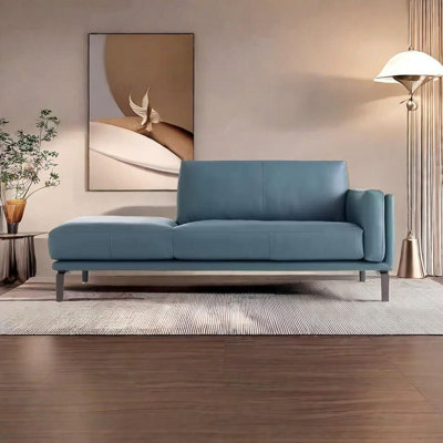 Chaise longue confortable en similicuir