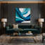"Gradient Abstract 41", art mural sur toile verte-199313930