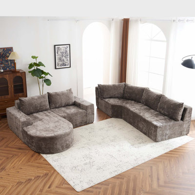Ensemble de canapé modulaire surdimensionné de 139 po Boneless