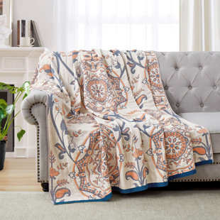  Jeté 100% coton Boho