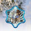 Holiday Splendor 4'' Handmade Glass Holiday Shaped Ornament