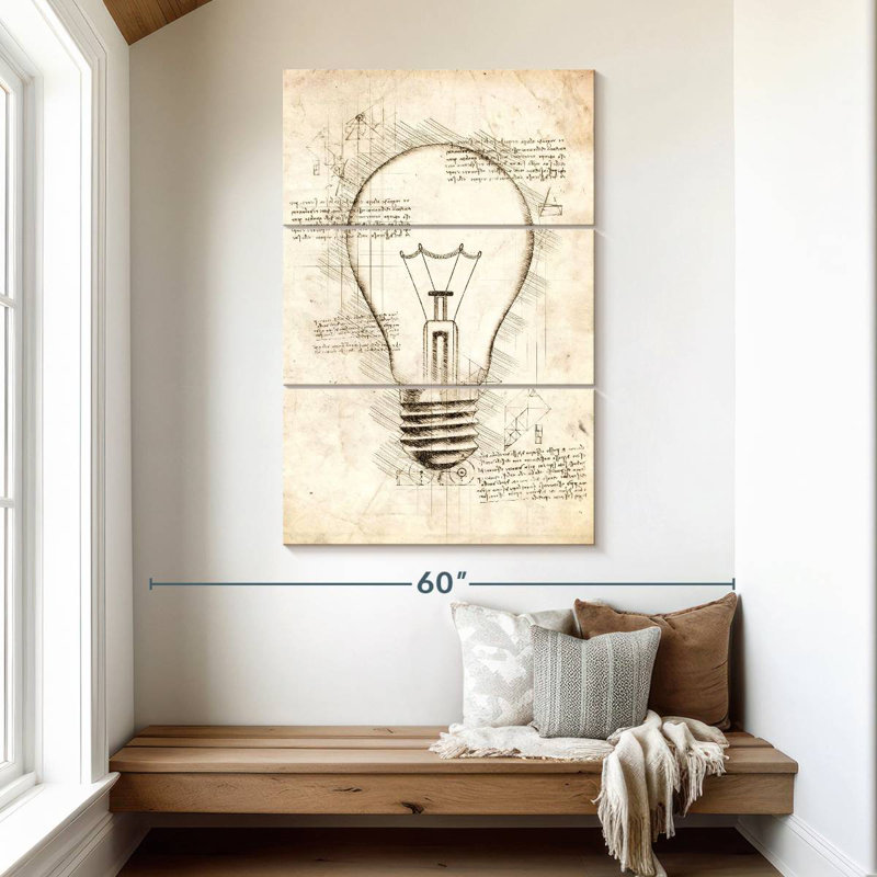 Laelle Light Bulb, 50" H x 32" W