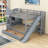 Jahmya 2 Drawers Wood Bunk Bed with Shelves and Slide-1765069035-1765069033