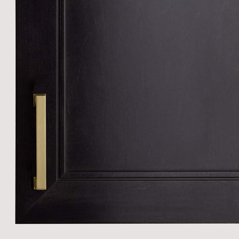 Chelsey 4" Center to Center Satin Brass Bar Drawer Pull, 4", Satin Brass