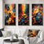 "Colours symphonique", 3 pièces sur toile-1471438280-1471438278
