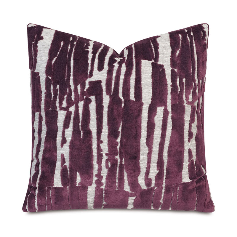 Rivia Embroidered Decorative Pillow Cover & Insert, Wildberry Abstract