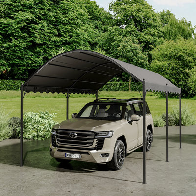 Dakota Fields 300cm W Polyester Cover Retractable Freestanding Awning