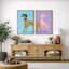 Illustration de chien moderne ludique, images de chambre d'enfant, impression sur toile encadrée-2072946898-2072946892