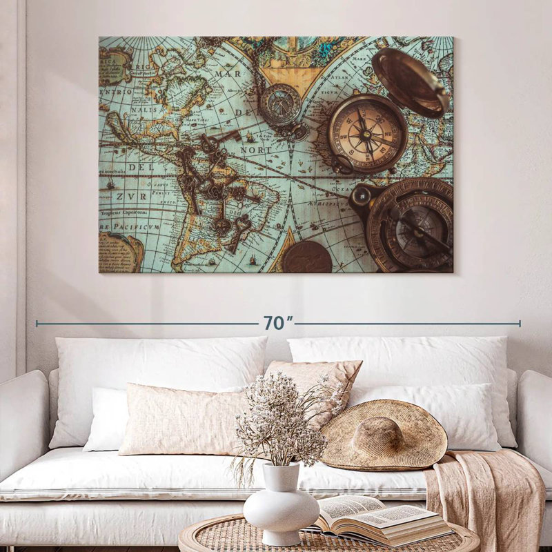 Aletra Maps, 34" H x 51" W