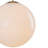 Contemporary Chic Single-Light Opal Glossy Glass Orb Pendant