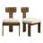Modern Gray Upholstered Dining Chairs Set of 2 with High-Weight Capacity and Wood Legs-1389956788