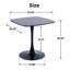 Table bistro Tulipe de style moderne du milieu du siècle, aux bords arrondis et lisses, avec piètement en métal-57920072