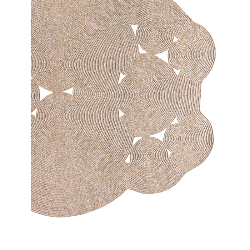 Bujanov Cotton Machine Made Indoor / Outdoor Area Rug, Oval 3'11" x 5'11"