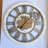 Wall Clock 36" Round Oversized for Living Room decor with Real Moving Gears America Collection-87147383