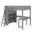Full Size Loft Bed With Desk-107129673