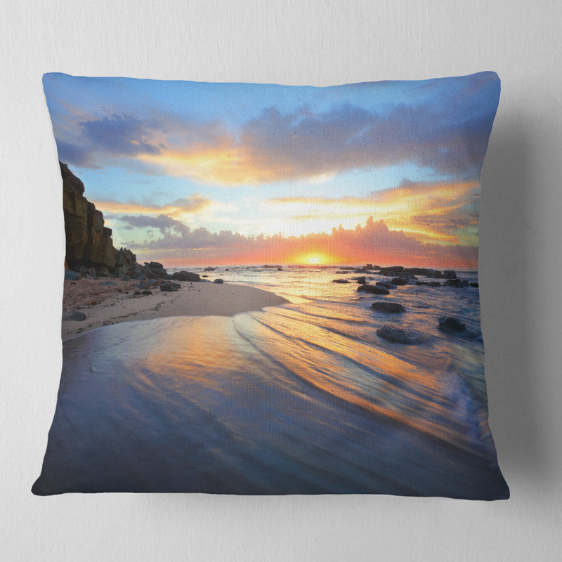 Coussin Seascape, 18 po x 18 po, Carré
