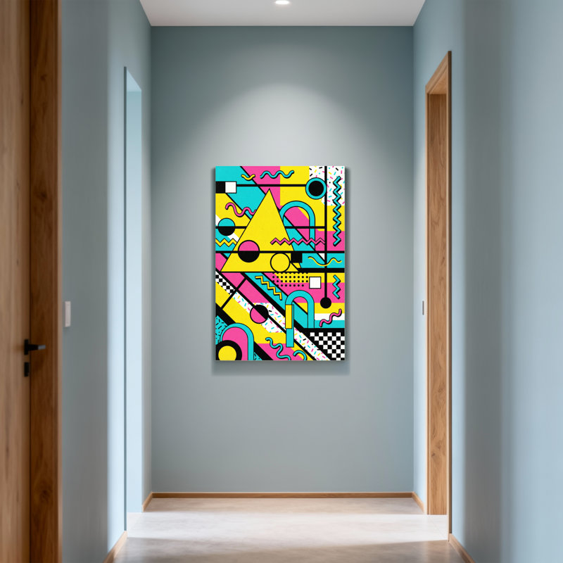 Abstract Colorful Geometric Shapes And Patterns