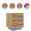 45cm W Manufactured Wood Bedside Table