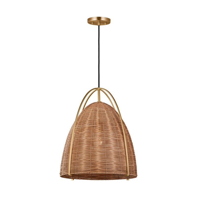 Norman 1 - Light Pendant, 85.5" H x 15.5" W x 15.5" D, Bronze/Brown