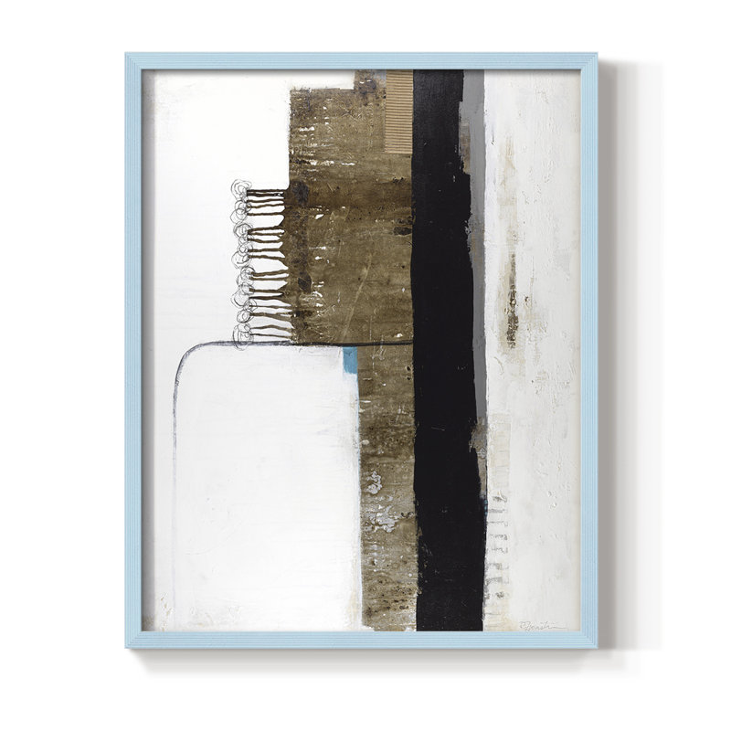 Unexpected Growth Framed Print - Solid Wood, Blue, 10" H x 8" W