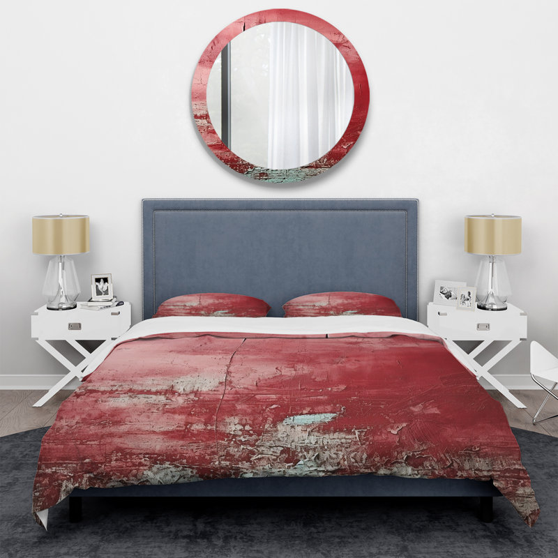 Ensemble de housse de couette Red Chaos Collage - Abstract Collages, Housse de couette pour très grand lit et 2 très 