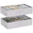 Foldable Stackable Under Bed Storage Box, Oxford Cloth Sturdy Under Bed Container, Grey