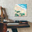  «Waikiki» par Meredith Howse, art mural en verre acrylique, 12 po x 12 po
