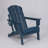 HDPE Folding Adirondack Chair With Dual Cup Holder-1592484833