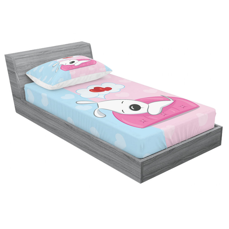 Microfiber Sheet Set, Twin Sheet Set with Fitted Sheet