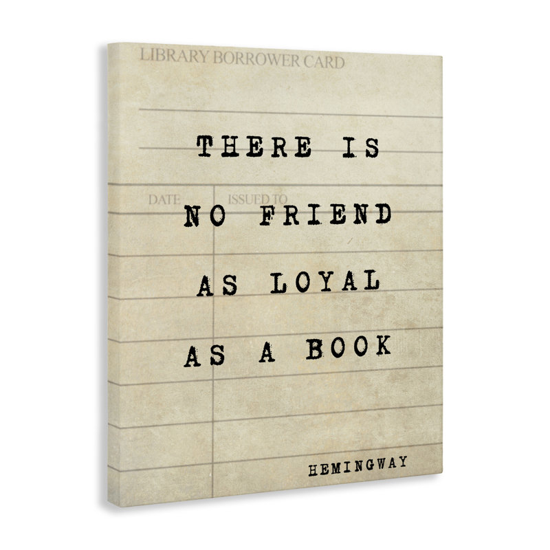 «No Friend As Loyal As A Book», toile par Julia Frost, H 30 po x l 24 po