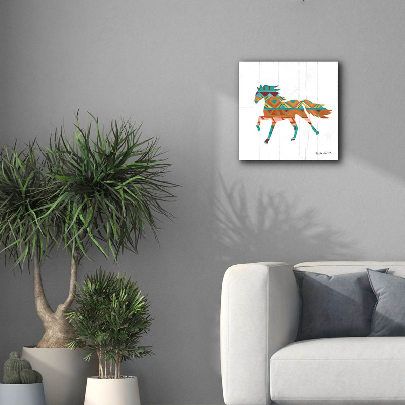  «Southwestern Vibes 4» par Farida Zaman, art mural sur toile, 18 po x 18 po, H 18 po x l 18 po