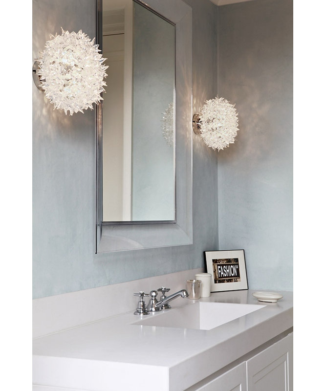 Bloom 1 - Light Semi Flush Mount, White