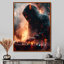 Noir, orange, battement, blaster, musique, électro, dj - musique, art mural-1537456436-1537456439