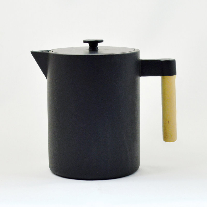 Ebern Designs Brokaw 1.2ml Solid Colour Teapot, Black